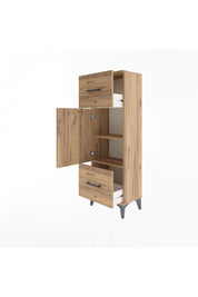 Arges Dolap 2 Raflı 2 Çekmeceli Tek Kapaklı 44x30x134 - S16M005V9A