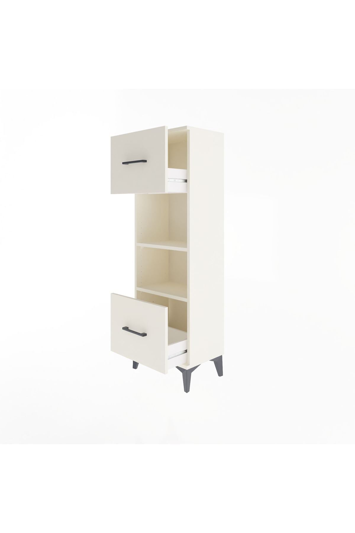 Arges Dolap 2 Raflı 2 Çekmeceli 44x30x134 - S16M006V1A