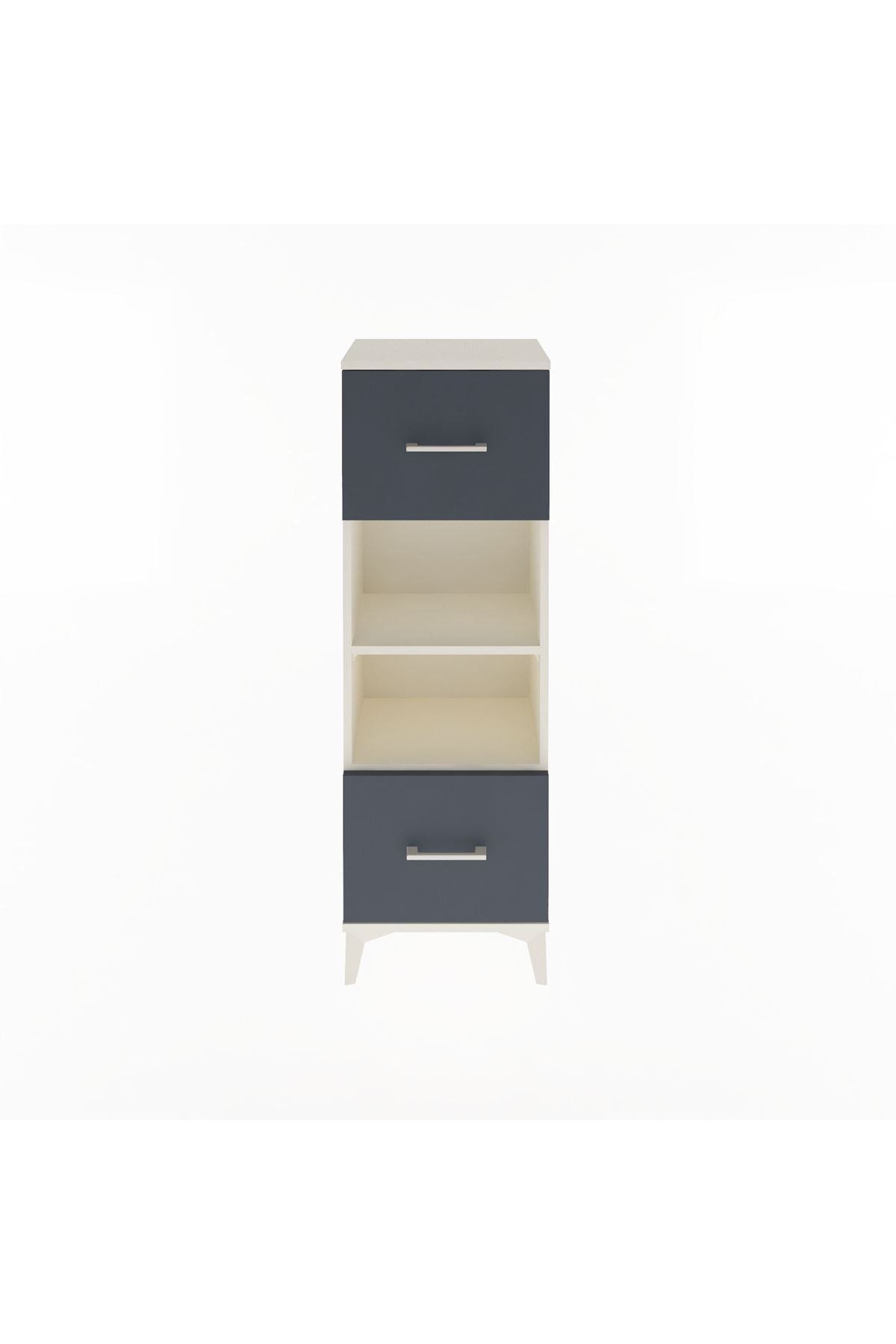 Arges Dolap 2 Raflı 2 Çekmeceli 44x30x134 - S16M006V2A