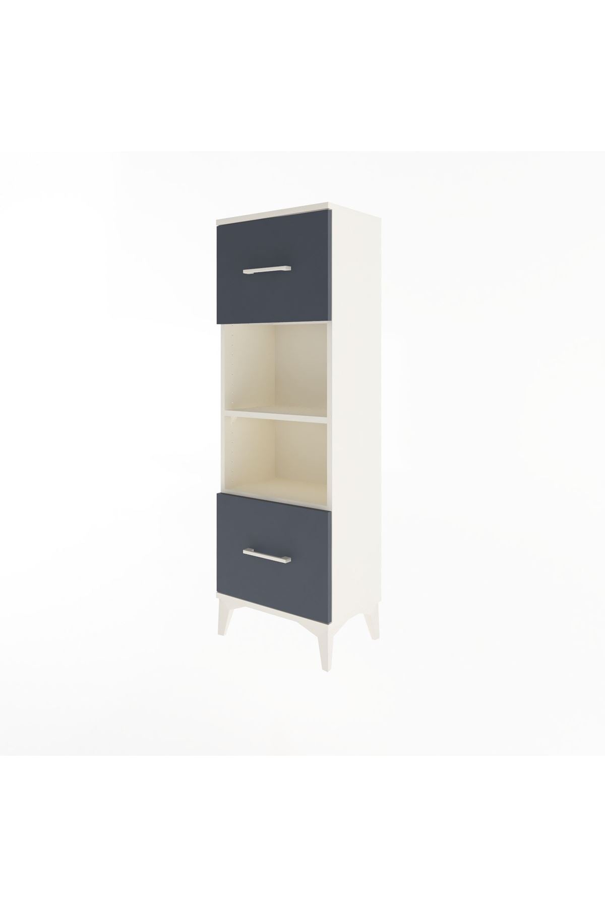 Arges Dolap 2 Raflı 2 Çekmeceli 44x30x134 - S16M006V2A