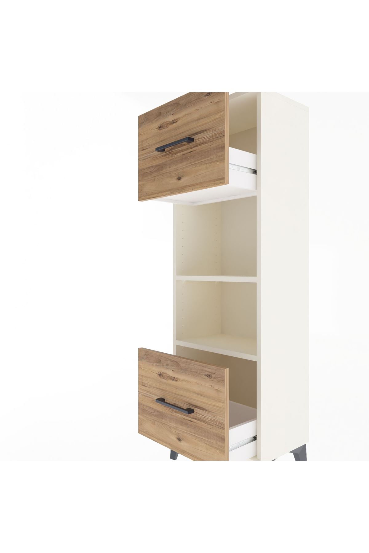 Arges Dolap 2 Raflı 2 Çekmeceli 44x30x134 - S16M006V3A