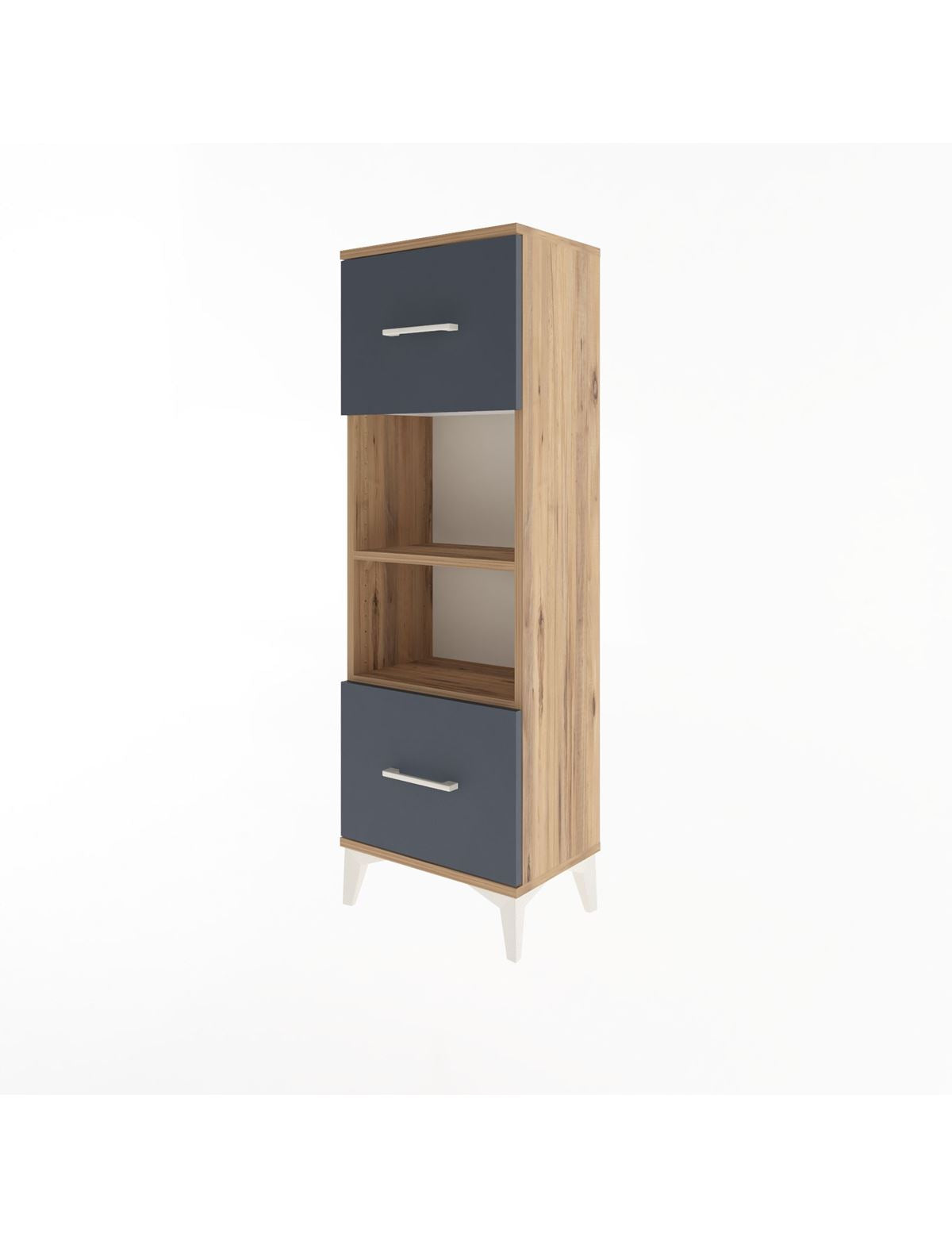 Arges Dolap 2 Raflı 2 Çekmeceli 44x30x134 - S16M006V8A