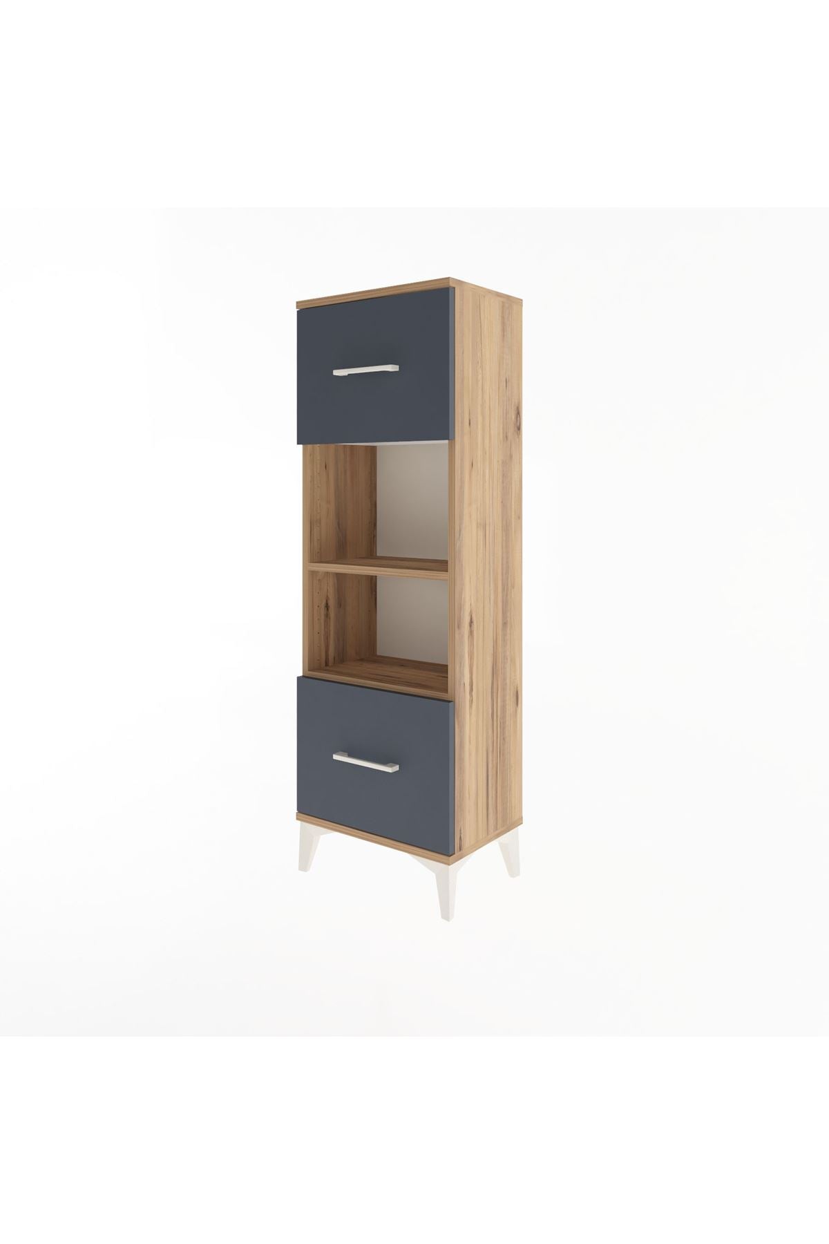 Arges Dolap 2 Raflı 2 Çekmeceli 44x30x134 - S16M006V8A