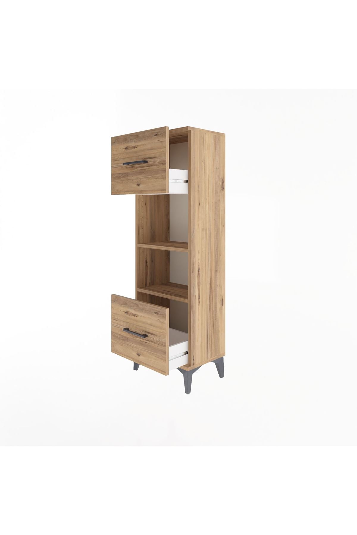 Arges Dolap 2 Raflı 2 Çekmeceli 44x30x134 - S16M006V9A