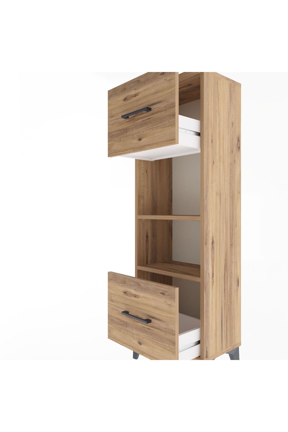 Arges Dolap 2 Raflı 2 Çekmeceli 44x30x134 - S16M006V9A