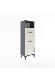 Arges Dolap Tek Raflı 2 Çekmeceli Tek Kapaklı 44x30x134 - S16M007V4A