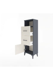 Arges Dolap Tek Raflı 2 Çekmeceli Tek Kapaklı 44x30x134 - S16M007V4A