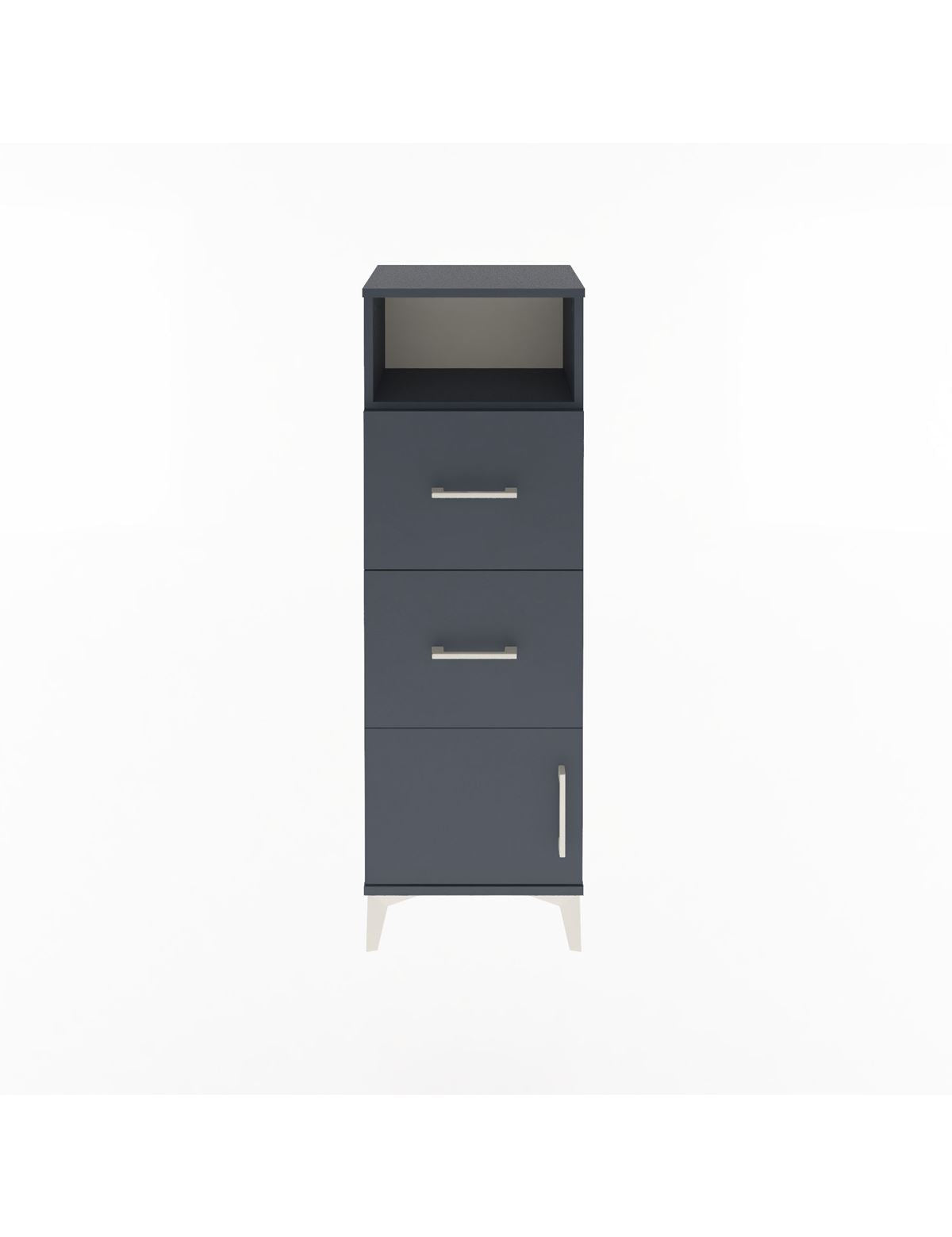 Arges Dolap Tek Raflı 2 Çekmeceli Tek Kapaklı 44x30x134 - S16M007V5A