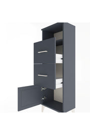 Arges Dolap Tek Raflı 2 Çekmeceli Tek Kapaklı 44x30x134 - S16M007V5A
