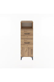 Arges Dolap Tek Raflı 2 Çekmeceli Tek Kapaklı 44x30x134 - S16M007V9A