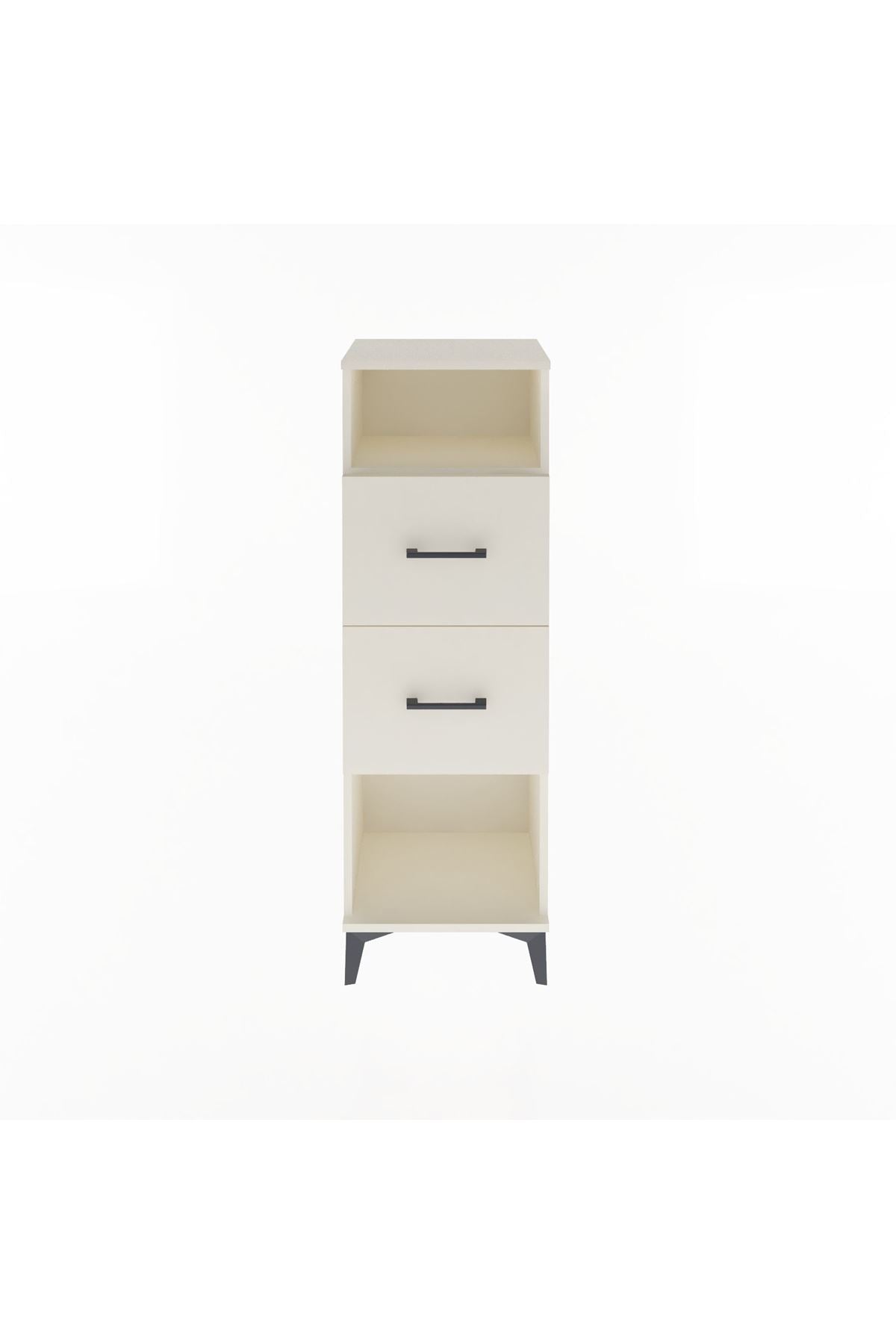 Arges Dolap Tek Raflı 2 Çekmeceli 44x30x134 - S16M008V1A