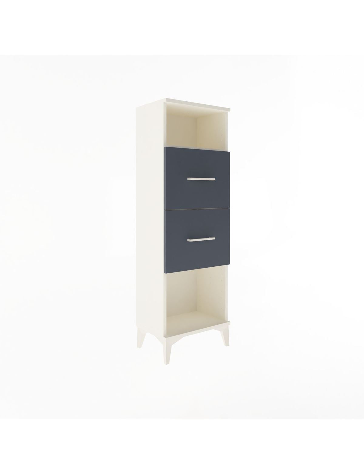 Arges Dolap Tek Raflı 2 Çekmeceli 44x30x134 - S16M008V2A