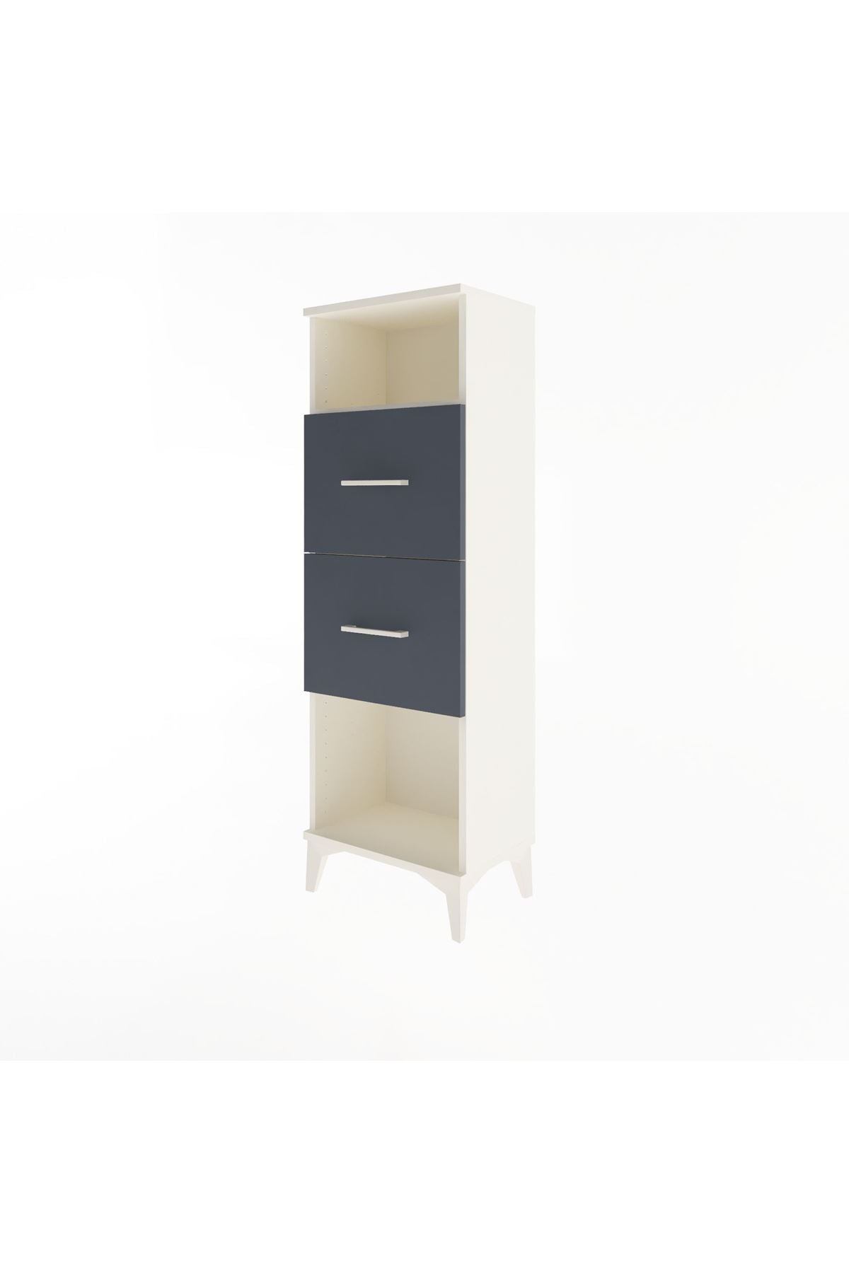 Arges Dolap Tek Raflı 2 Çekmeceli 44x30x134 - S16M008V2A