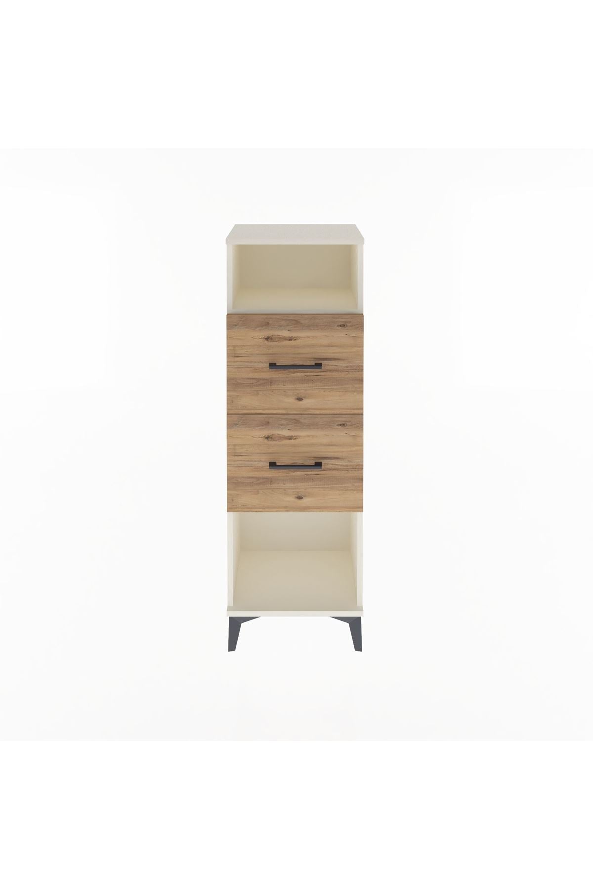 Arges Dolap Tek Raflı 2 Çekmeceli 44x30x134 - S16M008V3A