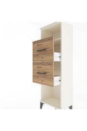 Arges Dolap Tek Raflı 2 Çekmeceli 44x30x134 - S16M008V3A