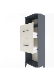 Arges Dolap Tek Raflı 2 Çekmeceli 44x30x134 - S16M008V4A