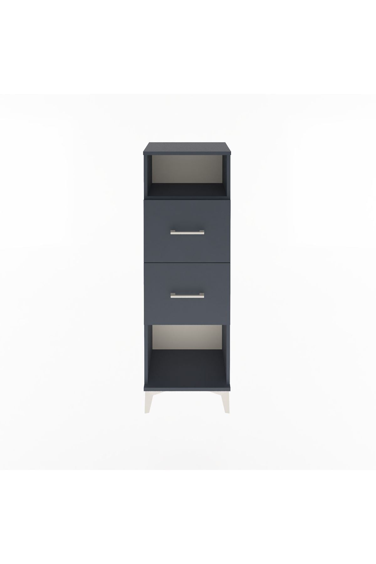Arges Dolap Tek Raflı 2 Çekmeceli 44x30x134 - S16M008V5A
