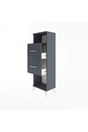 Arges Dolap Tek Raflı 2 Çekmeceli 44x30x134 - S16M008V5A