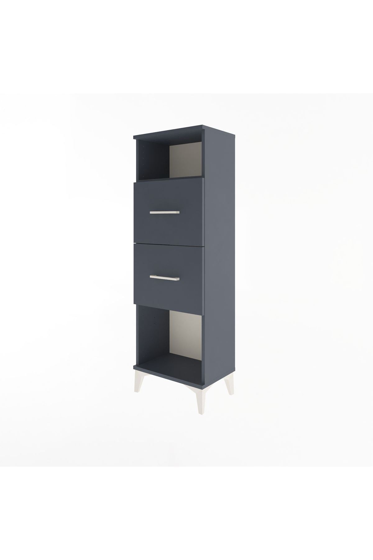 Arges Dolap Tek Raflı 2 Çekmeceli 44x30x134 - S16M008V5A