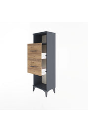 Arges Dolap Tek Raflı 2 Çekmeceli 44x30x134 - S16M008V6A