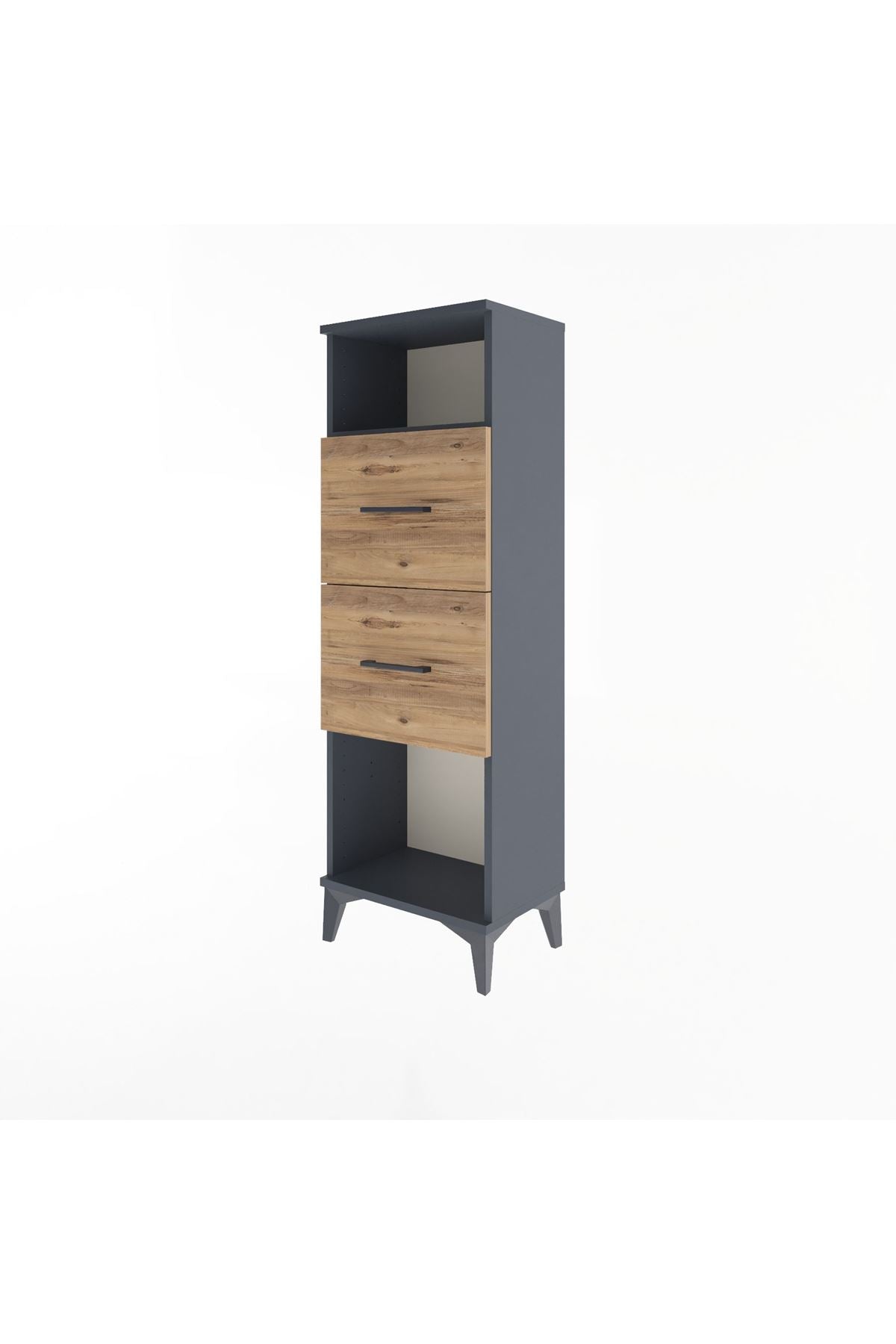 Arges Dolap Tek Raflı 2 Çekmeceli 44x30x134 - S16M008V6A