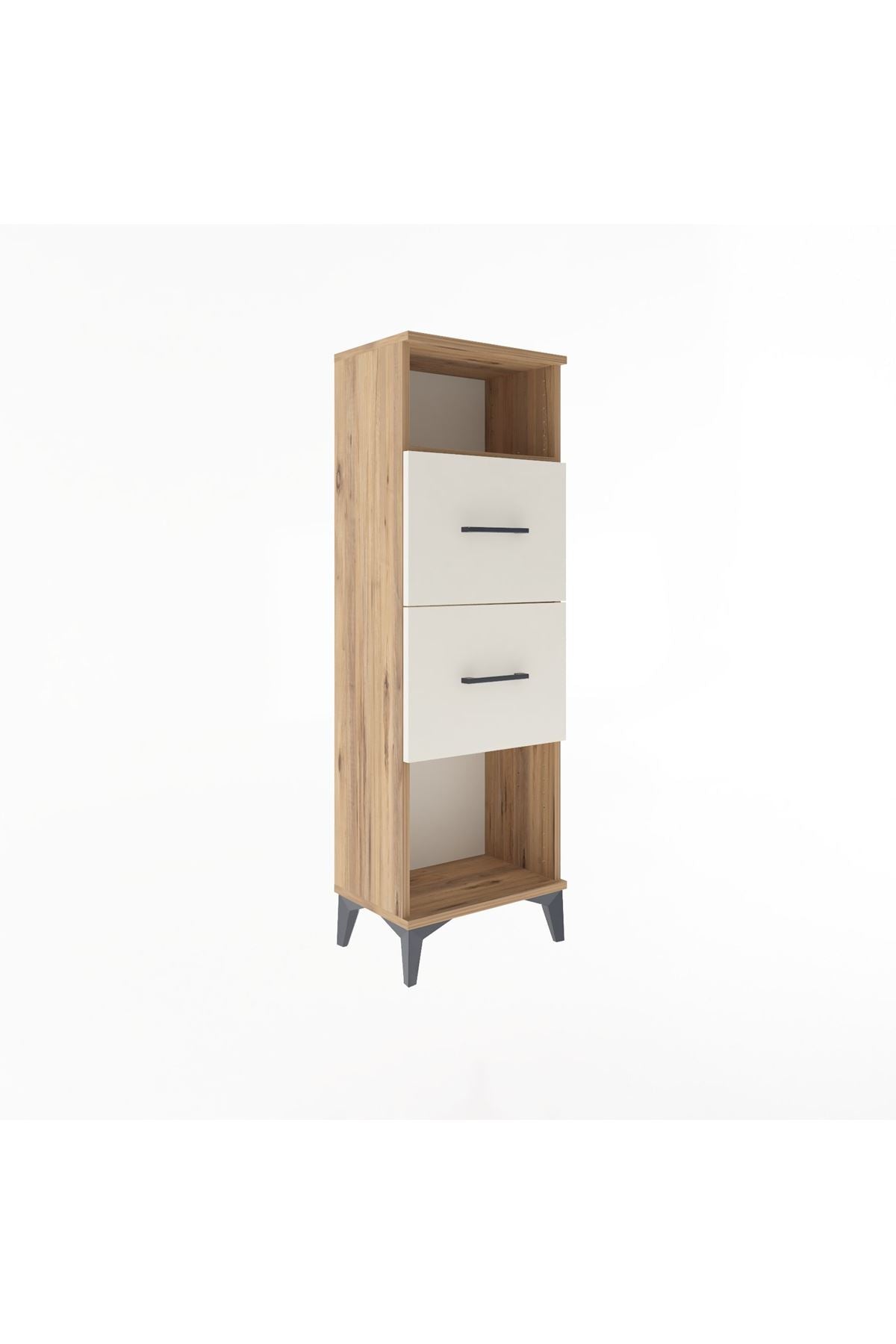 Arges Dolap Tek Raflı 2 Çekmeceli 44x30x134 - S16M008V7A