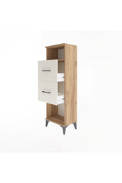 Arges Dolap Tek Raflı 2 Çekmeceli 44x30x134 - S16M008V7A