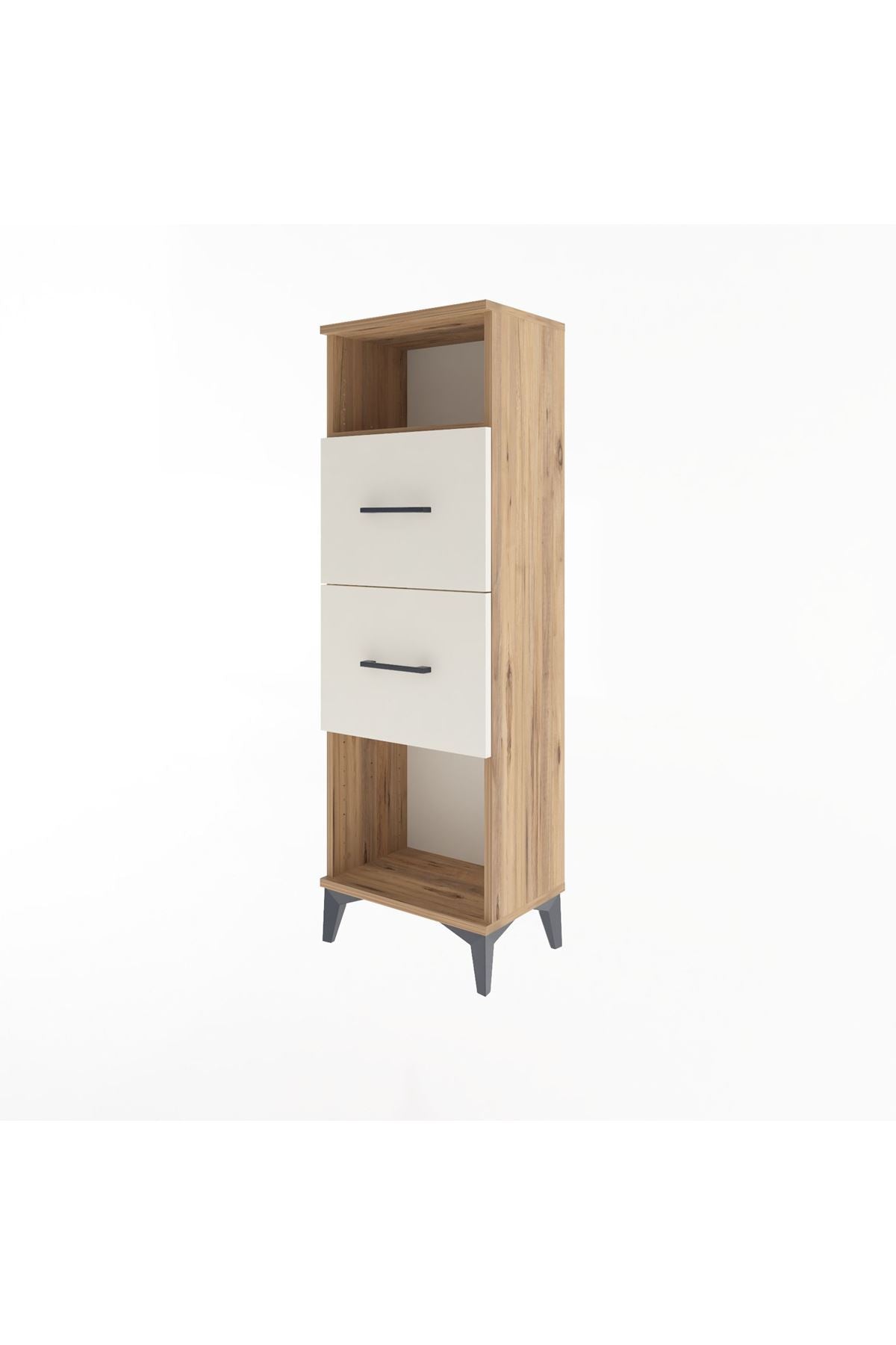 Arges Dolap Tek Raflı 2 Çekmeceli 44x30x134 - S16M008V7A