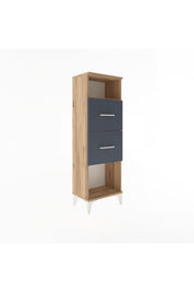 Arges Dolap Tek Raflı 2 Çekmeceli 44x30x134 - S16M008V8A