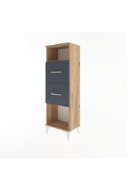 Arges Dolap Tek Raflı 2 Çekmeceli 44x30x134 - S16M008V8A