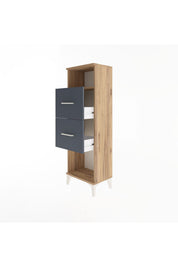 Arges Dolap Tek Raflı 2 Çekmeceli 44x30x134 - S16M008V8A