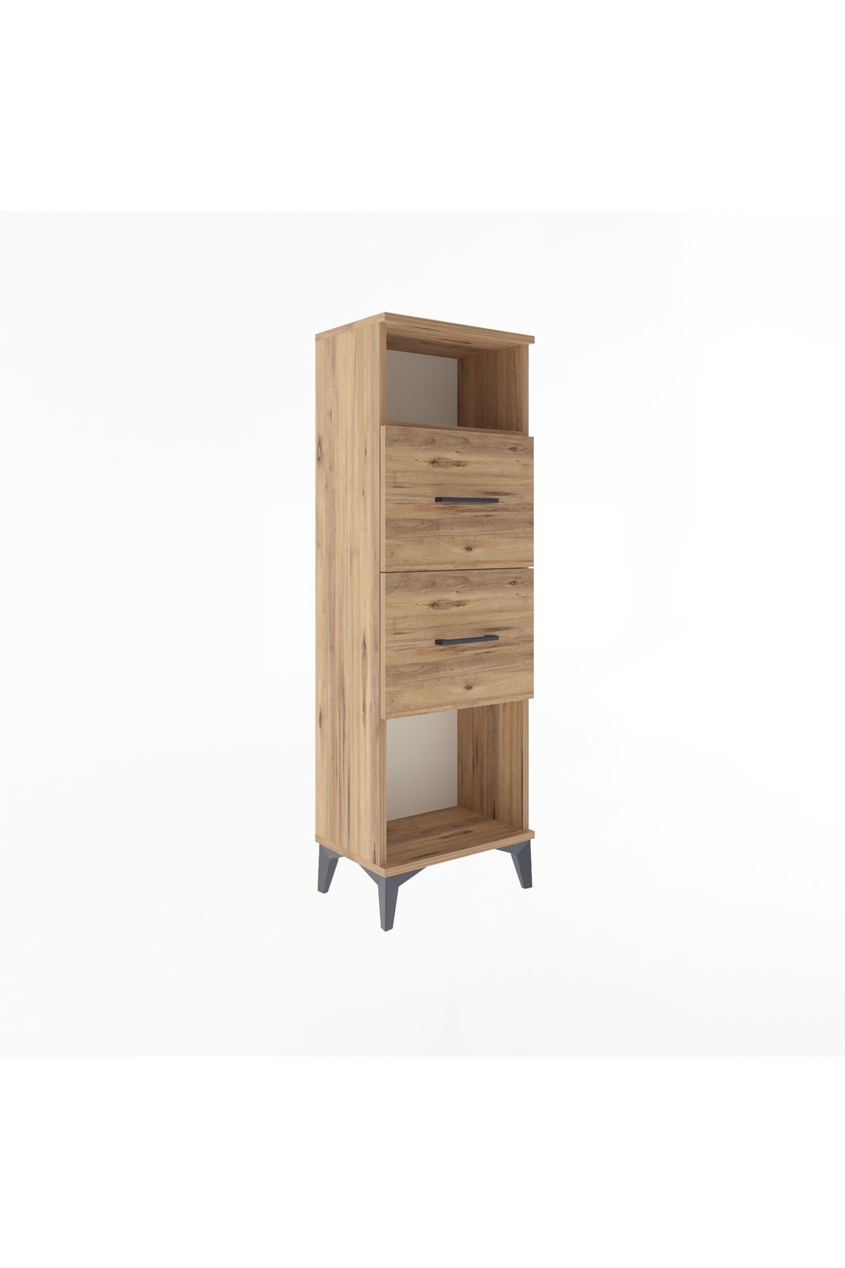 Arges Dolap Tek Raflı 2 Çekmeceli 44x30x134 - S16M008V9A