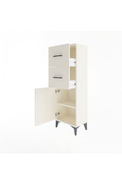 Arges Dolap Tek Raflı 2 Çekmeceli Tek Kapaklı 44x30x134 - S16M009V1A