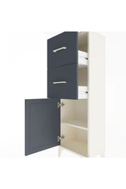 Arges Dolap Tek Raflı 2 Çekmeceli Tek Kapaklı 44x30x134 - S16M009V2A