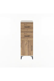 Arges Dolap Tek Raflı 2 Çekmeceli Tek Kapaklı 44x30x134 - S16M009V3A