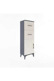 Arges Dolap Tek Raflı 2 Çekmeceli Tek Kapaklı 44x30x134 - S16M009V4A