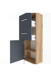 Arges Dolap Tek Raflı 2 Çekmeceli Tek Kapaklı 44x30x134 - S16M009V8A