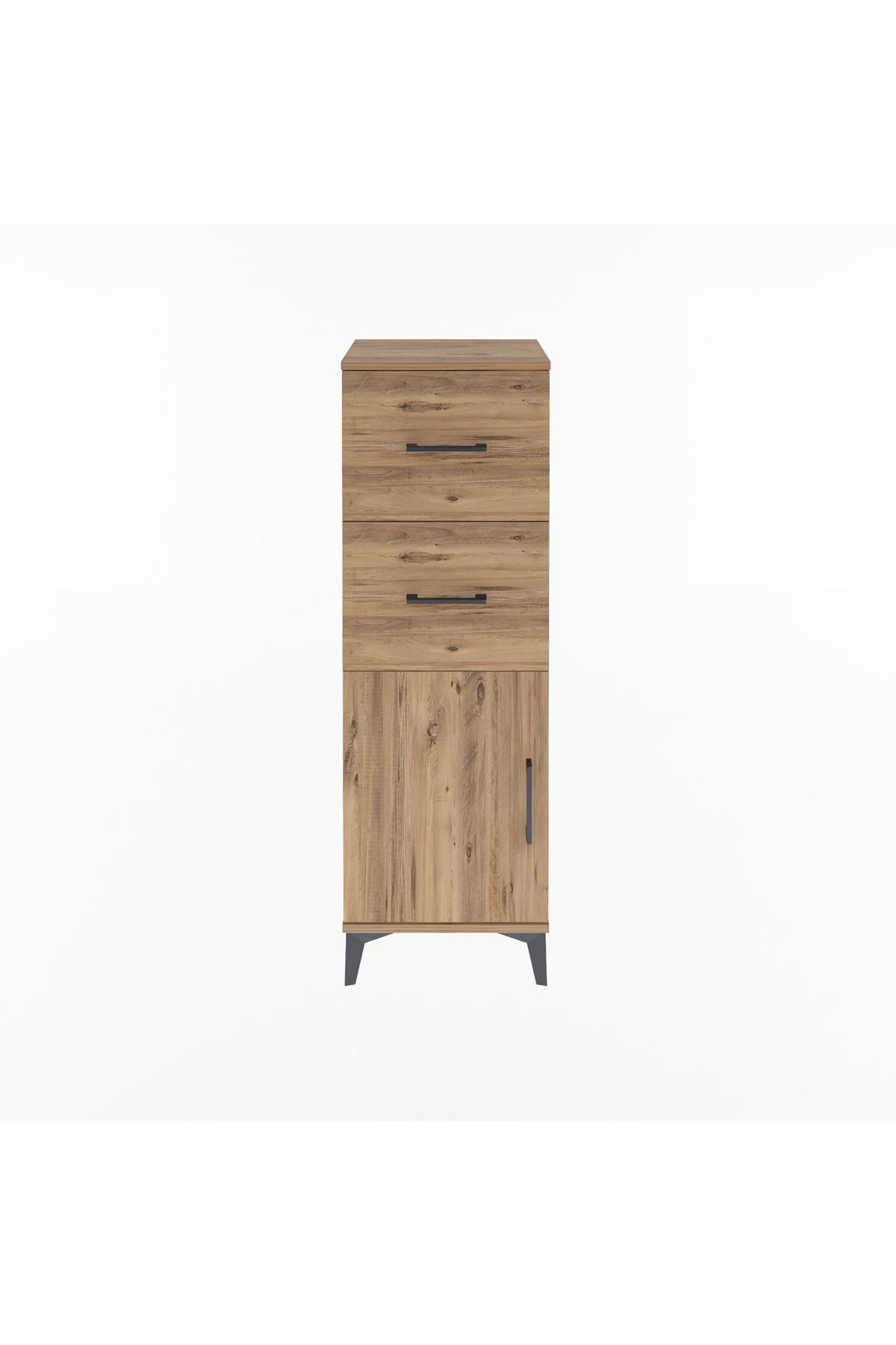 Arges Dolap Tek Raflı 2 Çekmeceli Tek Kapaklı 44x30x134 - S16M009V9A