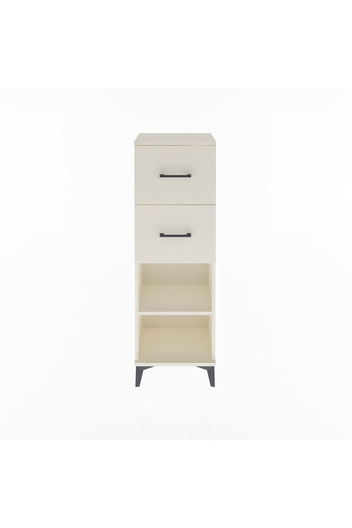 Arges Dolap Tek Raflı 2 Çekmeceli 44x30x134 - S16M010V1A