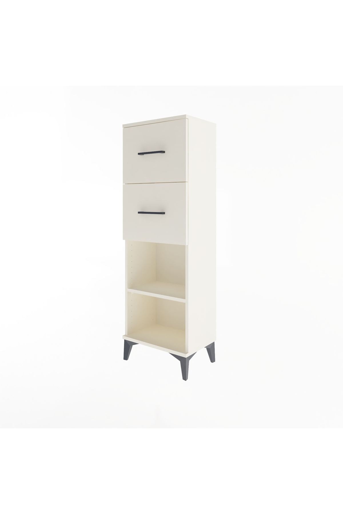 Arges Dolap Tek Raflı 2 Çekmeceli 44x30x134 - S16M010V1A