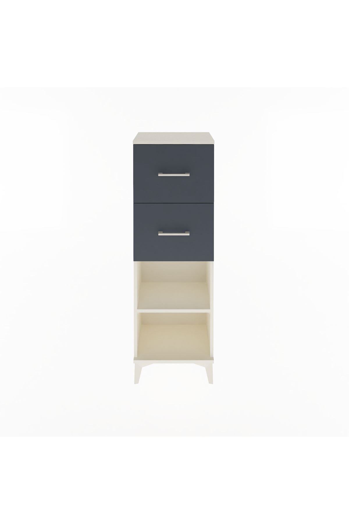 Arges Dolap Tek Raflı 2 Çekmeceli 44x30x134 - S16M010V2A