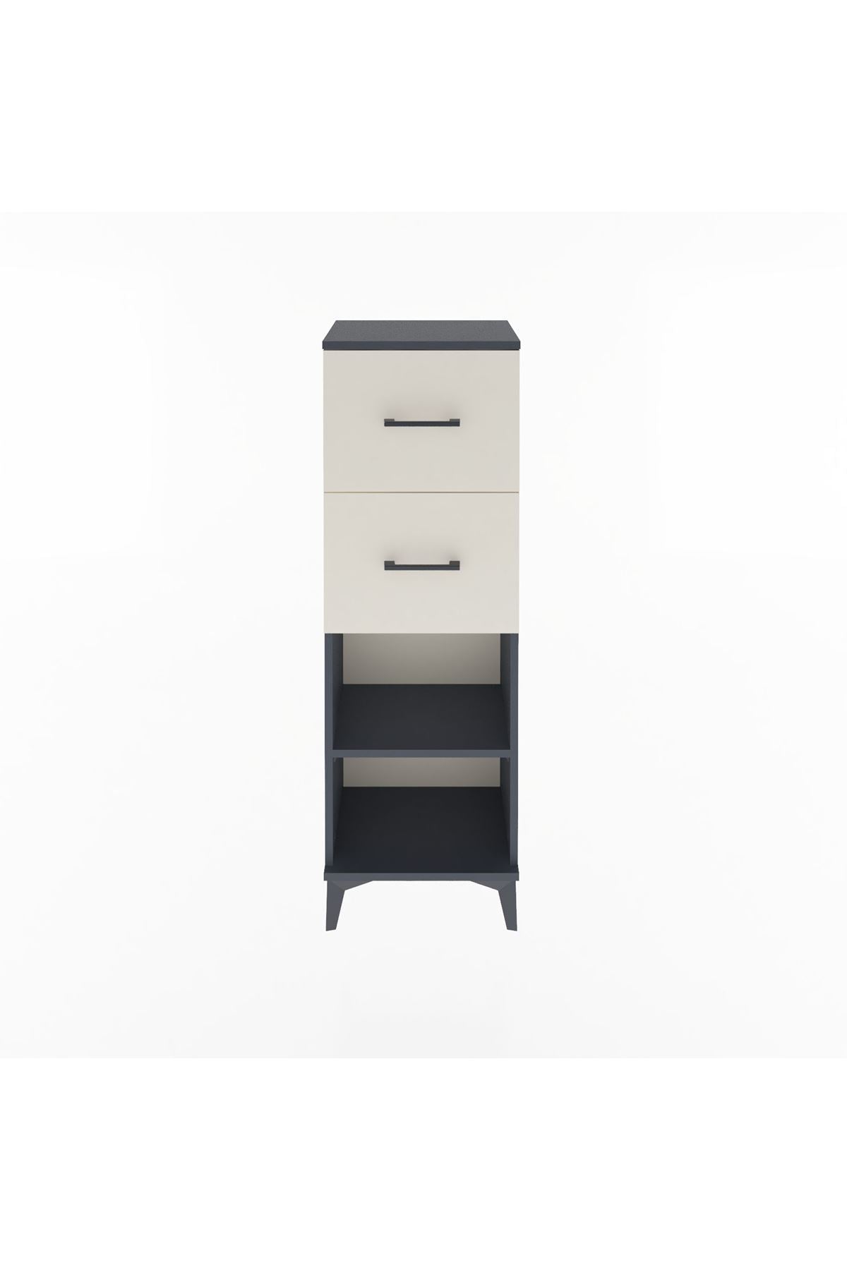 Arges Dolap Tek Raflı 2 Çekmeceli 44x30x134 - S16M010V4A