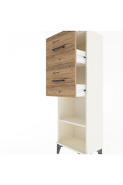 Arges Dolap Tek Raflı 2 Çekmeceli 44x30x134 - S16M010V3A