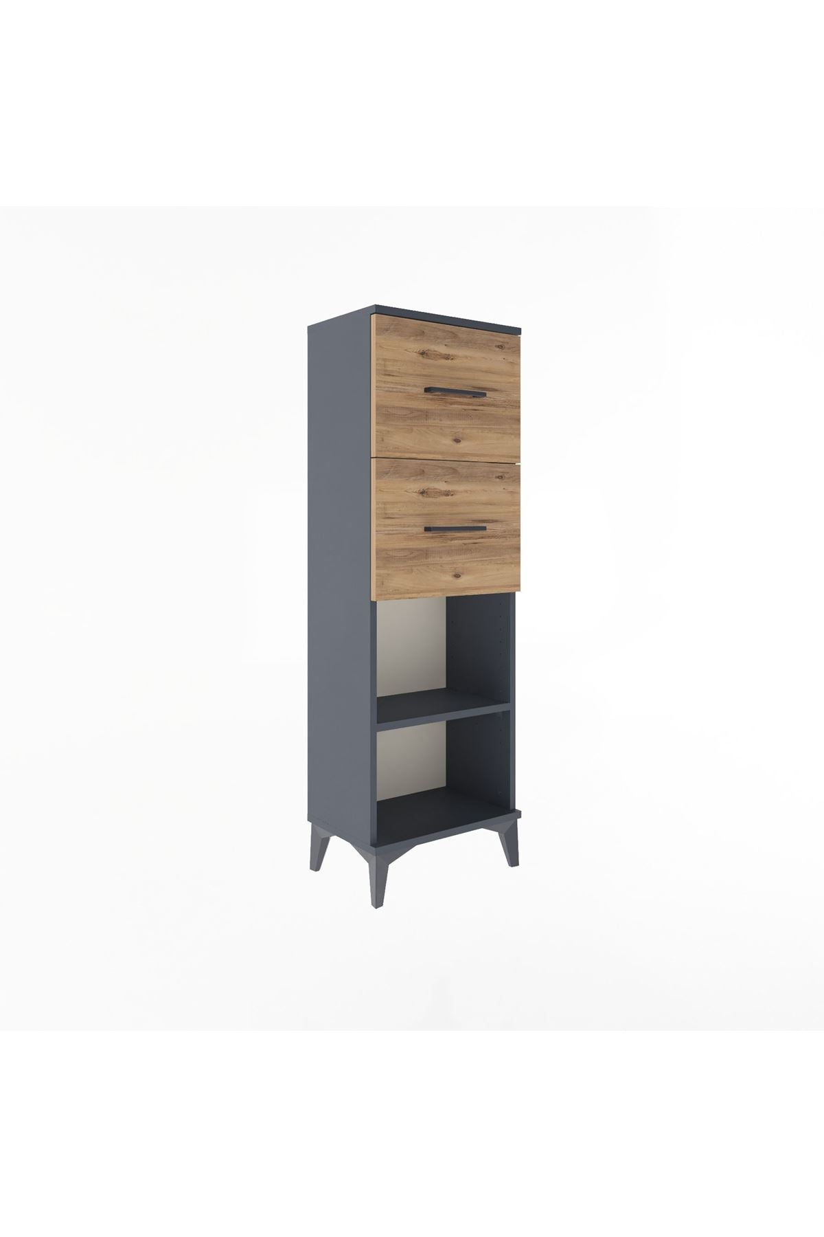 Arges Dolap Tek Raflı 2 Çekmeceli 44x30x134 - S16M010V6A