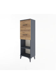 Arges Dolap Tek Raflı 2 Çekmeceli 44x30x134 - S16M010V6A