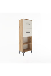 Arges Dolap Tek Raflı 2 Çekmeceli 44x30x134 - S16M010V7A