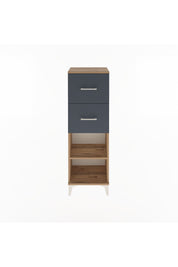 Arges Dolap Tek Raflı 2 Çekmeceli 44x30x134 - S16M010V8A