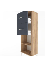 Arges Dolap Tek Raflı 2 Çekmeceli 44x30x134 - S16M010V8A