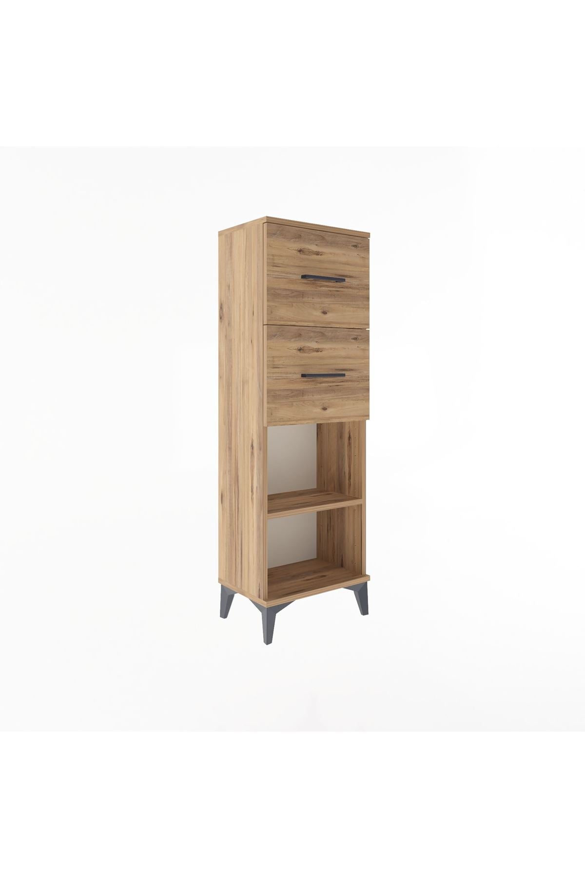 Arges Dolap Tek Raflı 2 Çekmeceli 44x30x134 - S16M010V9A