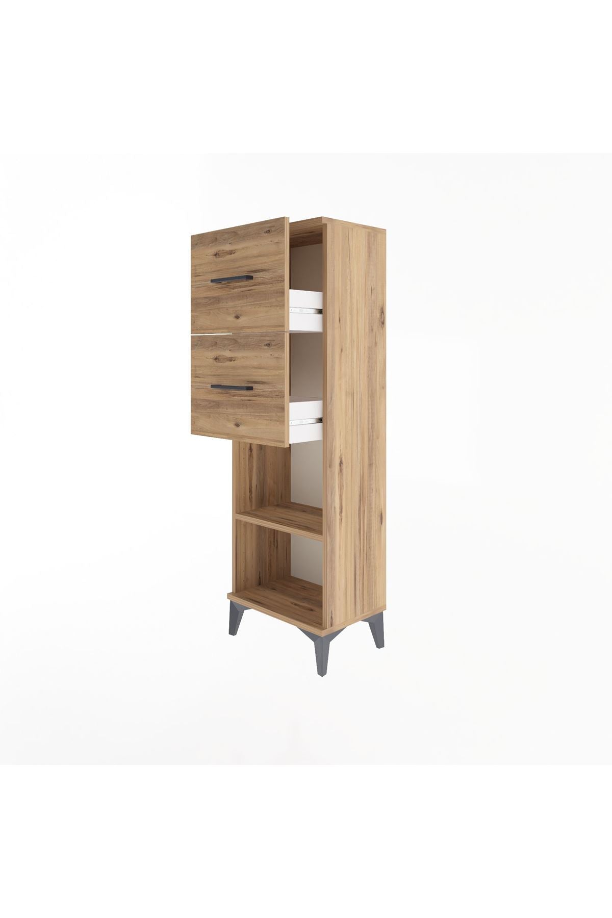 Arges Dolap Tek Raflı 2 Çekmeceli 44x30x134 - S16M010V9A